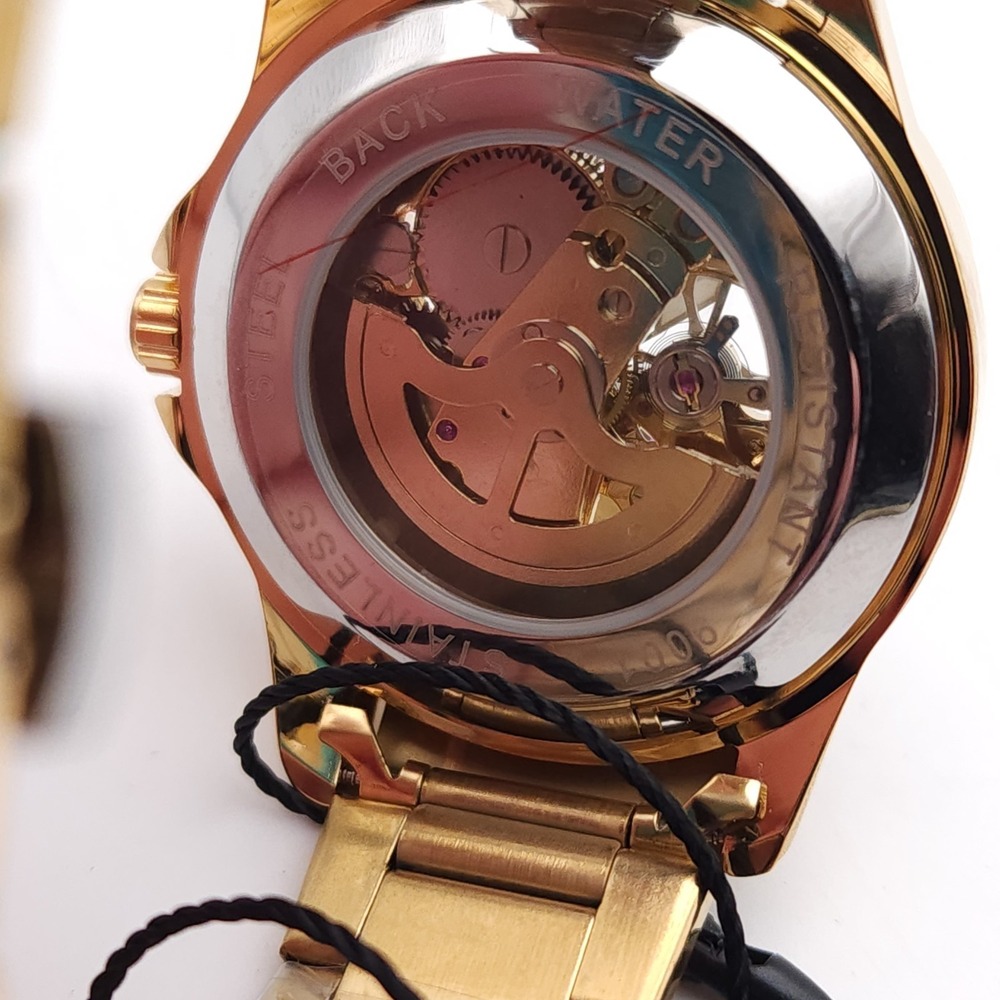 BIBI Skeleton Automatic Watch Gold 42mm - Picture 4 of 17